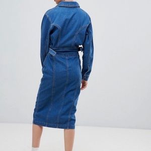 ASOS Design Denim Utility Dress